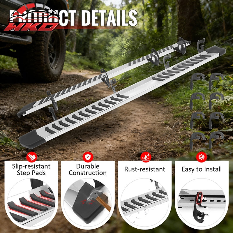 Wholesale 04-14 Ford F-150 SuperCrew Cab 6" OE Style Running Boards Side Step Bars - Wikond Auto