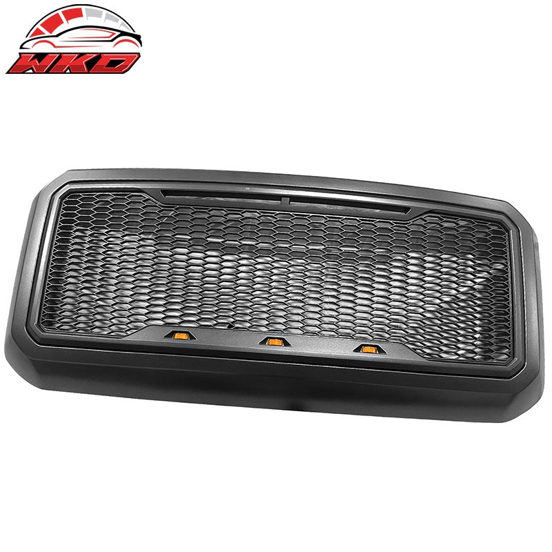 Wholesale 2011-2016 Ford F-250/F-350/F-450 Super Duty Mesh Front Grille Matte Black - Wikond Auto