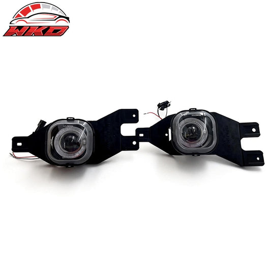 Wholesale 01-04 Ford F-250 F-350 Front Bumper Projector Fog Lights Lamps Black 2PCS - Wikond Auto