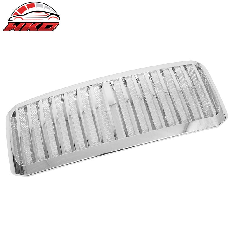 Fits 2005-2007 Ford F-250 F-350 Super Duty Front Grille Chrome ABS Verticall Bar