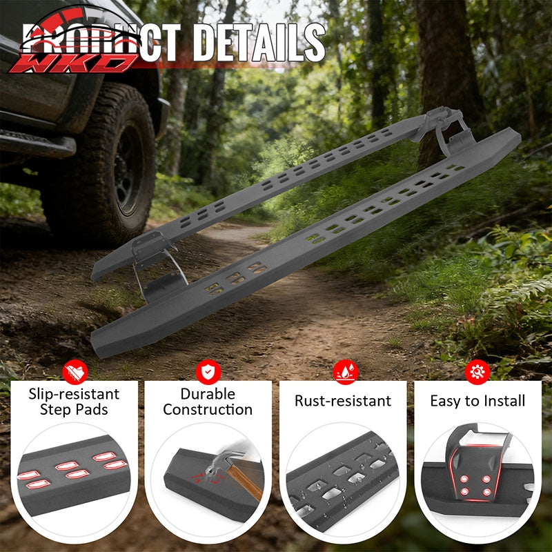 Fits 17-26 Ford F-250 Super Duty SuperCrew Cab 6.3" Raptor Style Running Boards