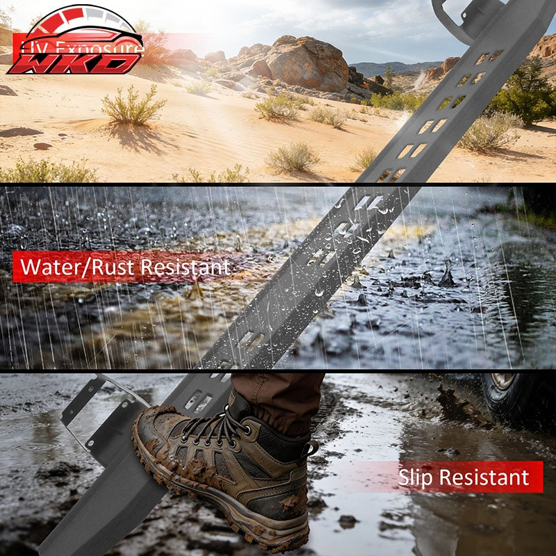 Fits 17-26 Ford F-250 Super Duty SuperCrew Cab 6.3" Raptor Style Running Boards