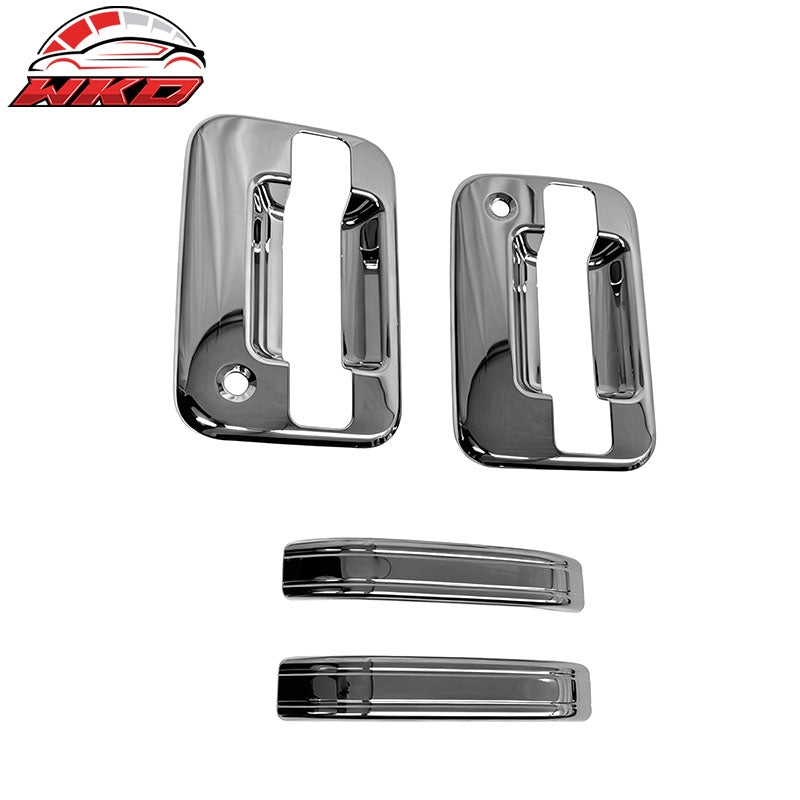 Wholesale For 04-14 Ford F150 2Dr Chrome Door Handle Covers 2 Key Holes w/o KeyPad Cut Out - Wikond Auto