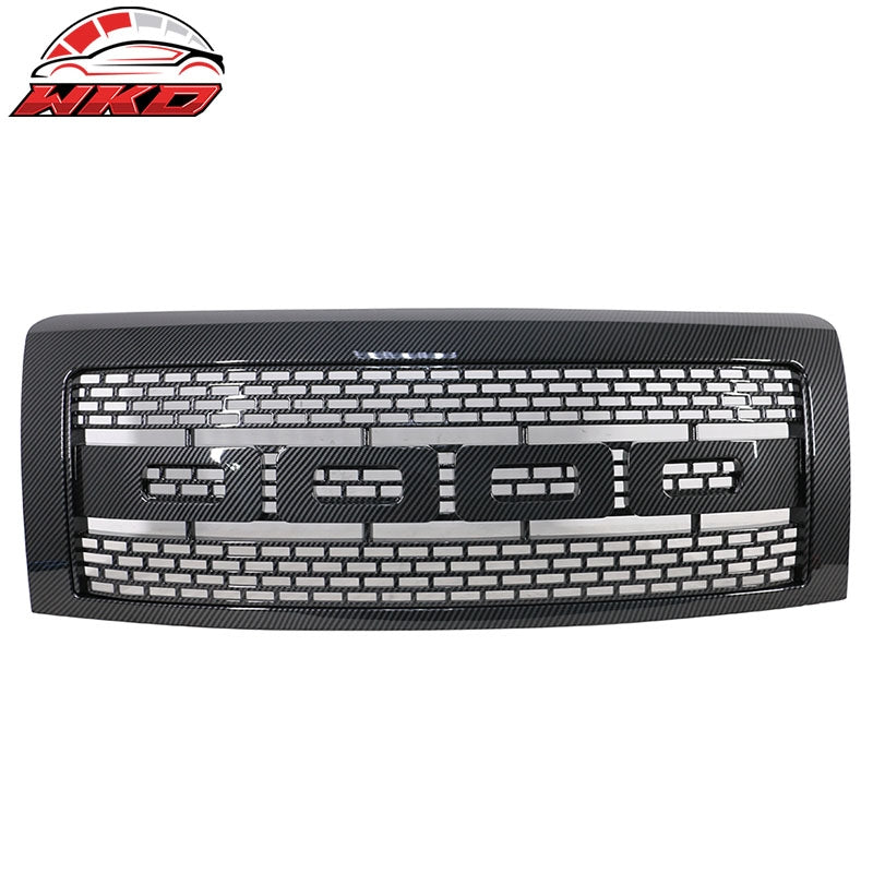 Wholesale  09-14 Ford F150 R Style Front Upper Grille Mesh Grill Carbon Fiber Print
