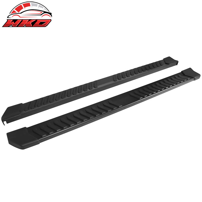 Fits 15-26 Ford F150 SuperCrew Cab V Style Running Boards Side Step Bar Black