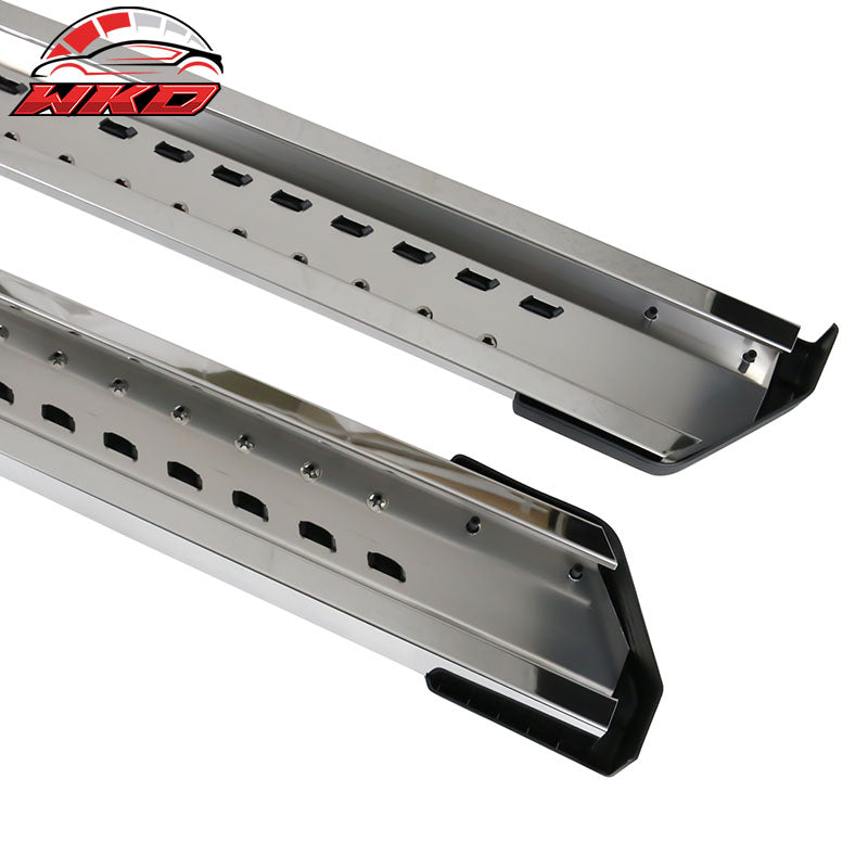 Fits 15-26 F150 SuperCrew Cab 88" V Style Running Boards Side Step Bar Silver