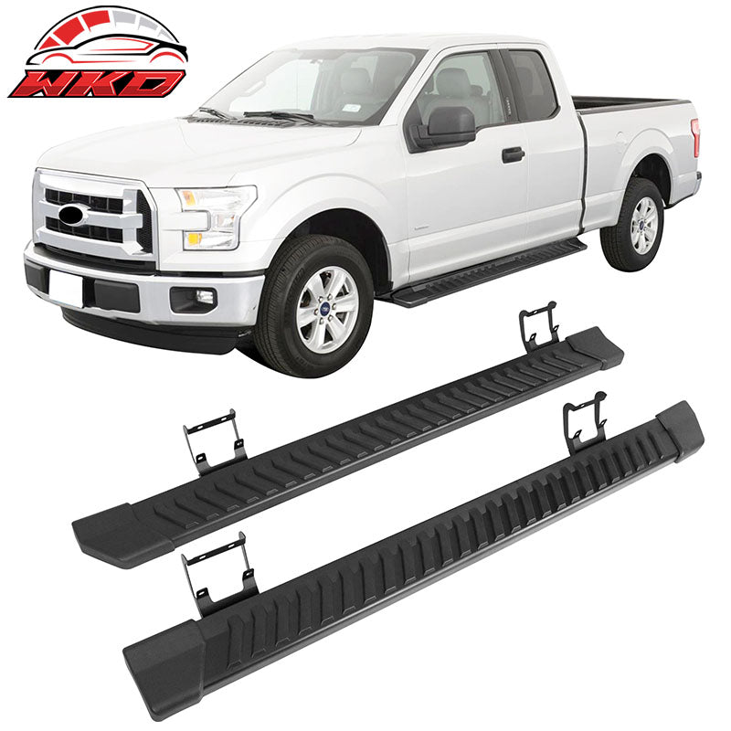 Wholesale 15-22 Ford F150 Super Cab V Style Running Boards Side Step Bars Black