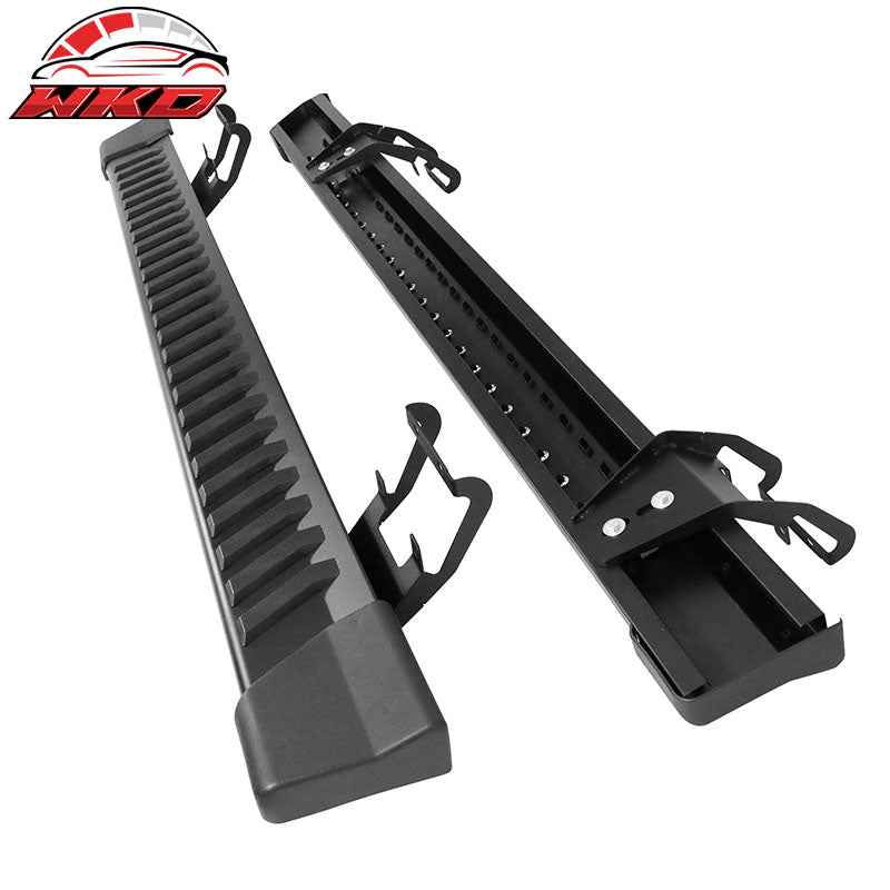 Fits 15-22 Ford F150 Super Cab V Style Running Boards Side Step Bars Black