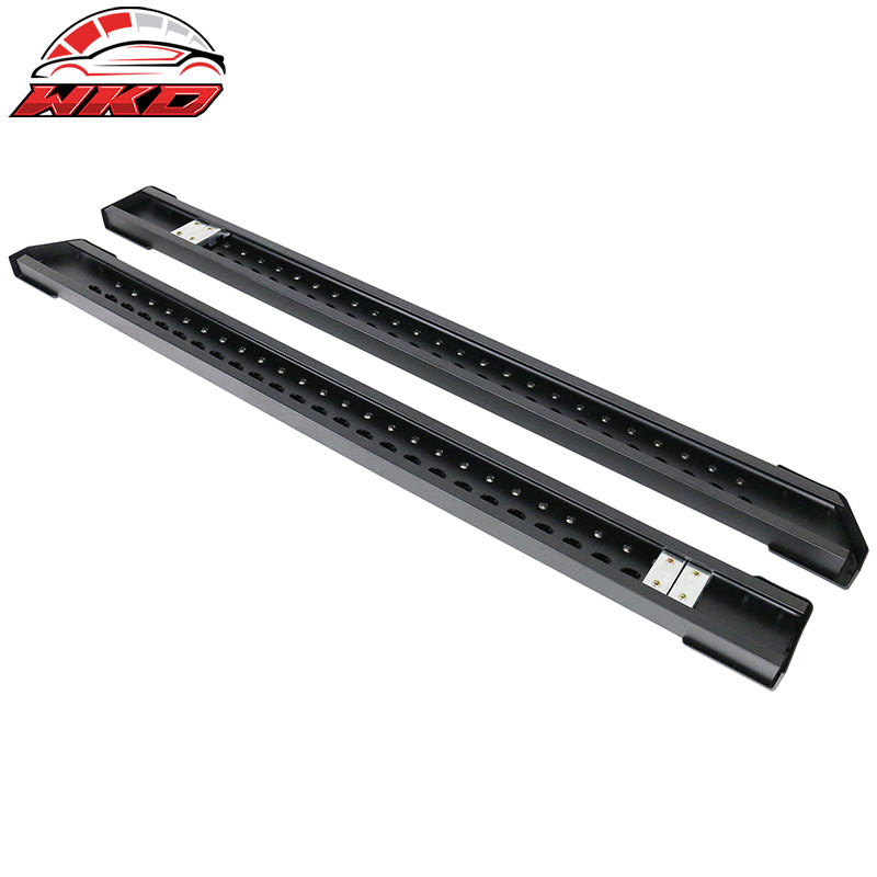 Fits 15-22 Ford F150 Super Cab V Style Running Boards Side Step Bars Black