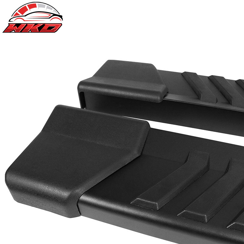 Fits 15-22 Ford F150 Super Cab V Style Running Boards Side Step Bars Black