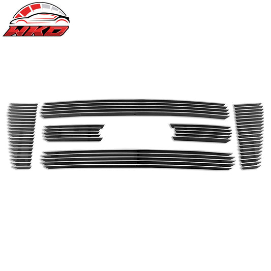 Wholesale 04-08 Ford F-150 Horizontal Overlay Style Front Grille Kit Polished Silver