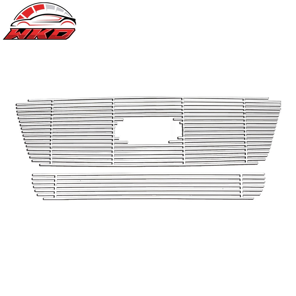 Wholesale 04-08 Ford F-150 Front Bumper Insert Grille Grill Stainless Steel Chrome