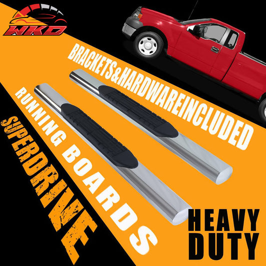 Wholesale 04-08 Ford F150 Regular Cab 4" Oval Chrome Side Step Nerf Bar Running Board