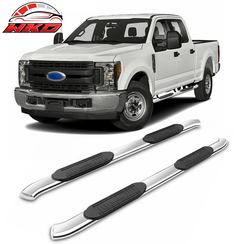 Fits 15-22 Ford F150 F250 350 Super Duty Crew Cab 5" Side Step Bar Running Board