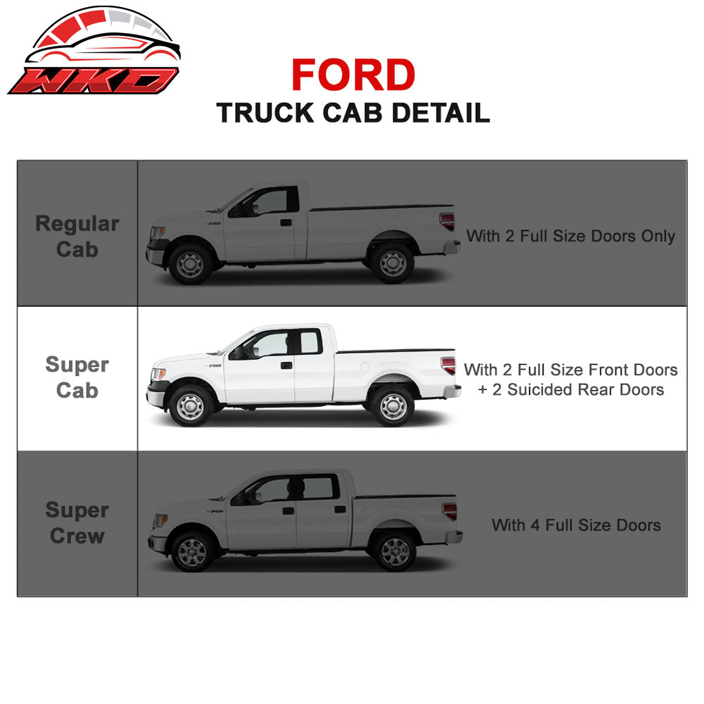 Fits 04-08 Ford F-150 Super/Extended Cab 6" Running Boards Side Step Nerf Bars