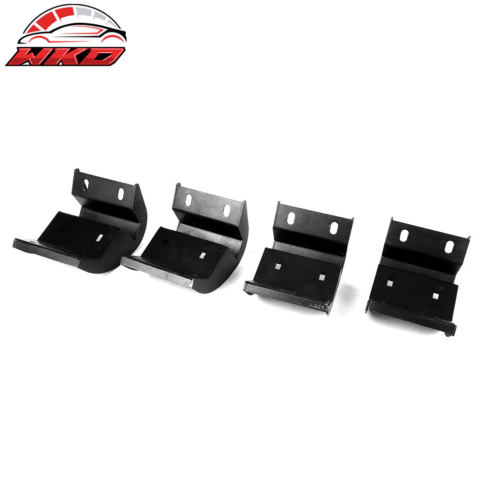 Fits 09-14 Ford F150 Crew Cab IKON V1 Style Running Boards Side Step Bar Black