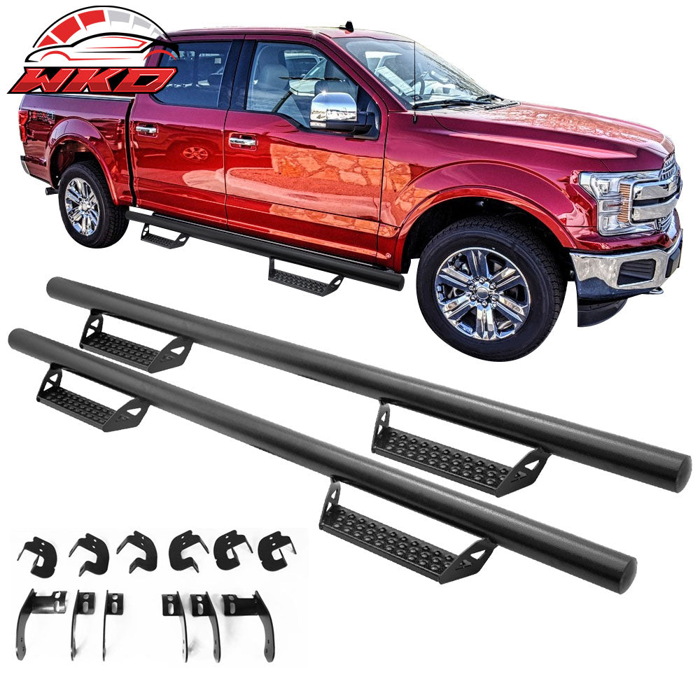 Fits 15-22 Ford F-150 SuperCrew Cab BCT Style Side Step Bars