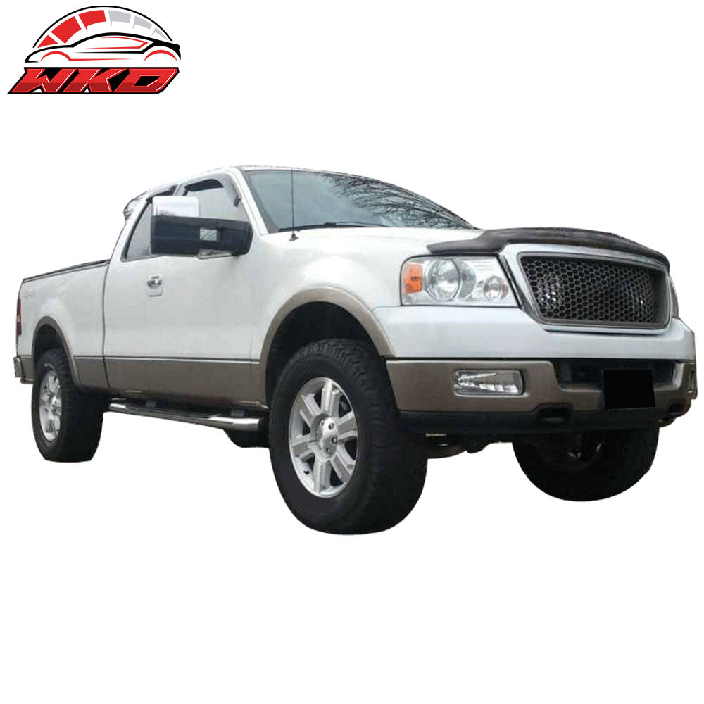 Fits 09-14 F150 Towing Mirrors Power Heated Turn Signal Puddle Light Pair Chrome