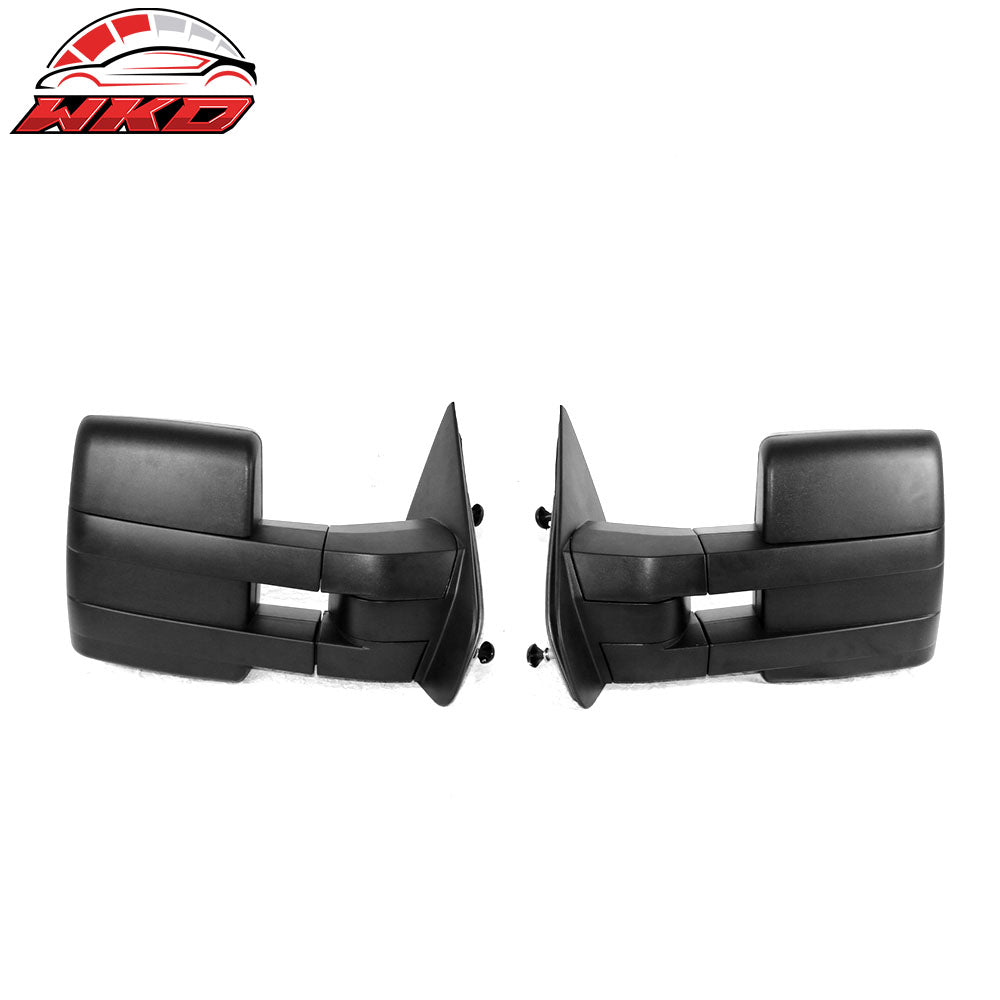 Fits 07-14 F150 Towing Mirrors Power Heated Turn Signal Puddle Light LH RH 2PC