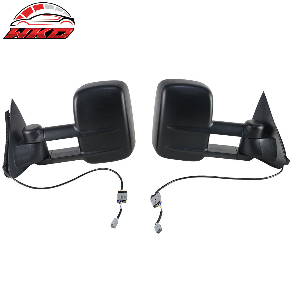 Fits 97-04 Ford F150/250 Side View Towing Tow Mirrors Power Non-Heated Pair 2PC