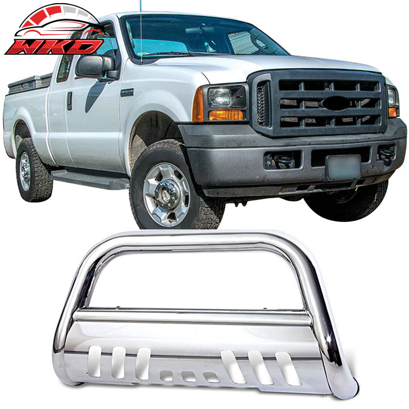 Fits 05-07 Ford F250 F350 F450 F550 SuperDuty Bull Bar Front Bumper Grill Guard