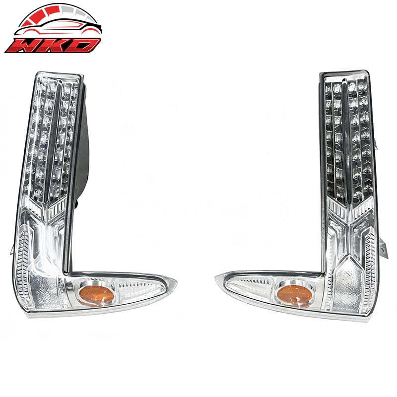 Fits 99-04 Ford F250/F350 Superduty Front Bumper LED Parking Lights Clear Lens