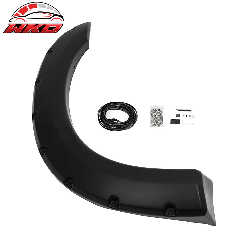 Fits 99-07 Ford F-250 F-350 Pocket Style Wheel Fender Flares Cover Smooth Black