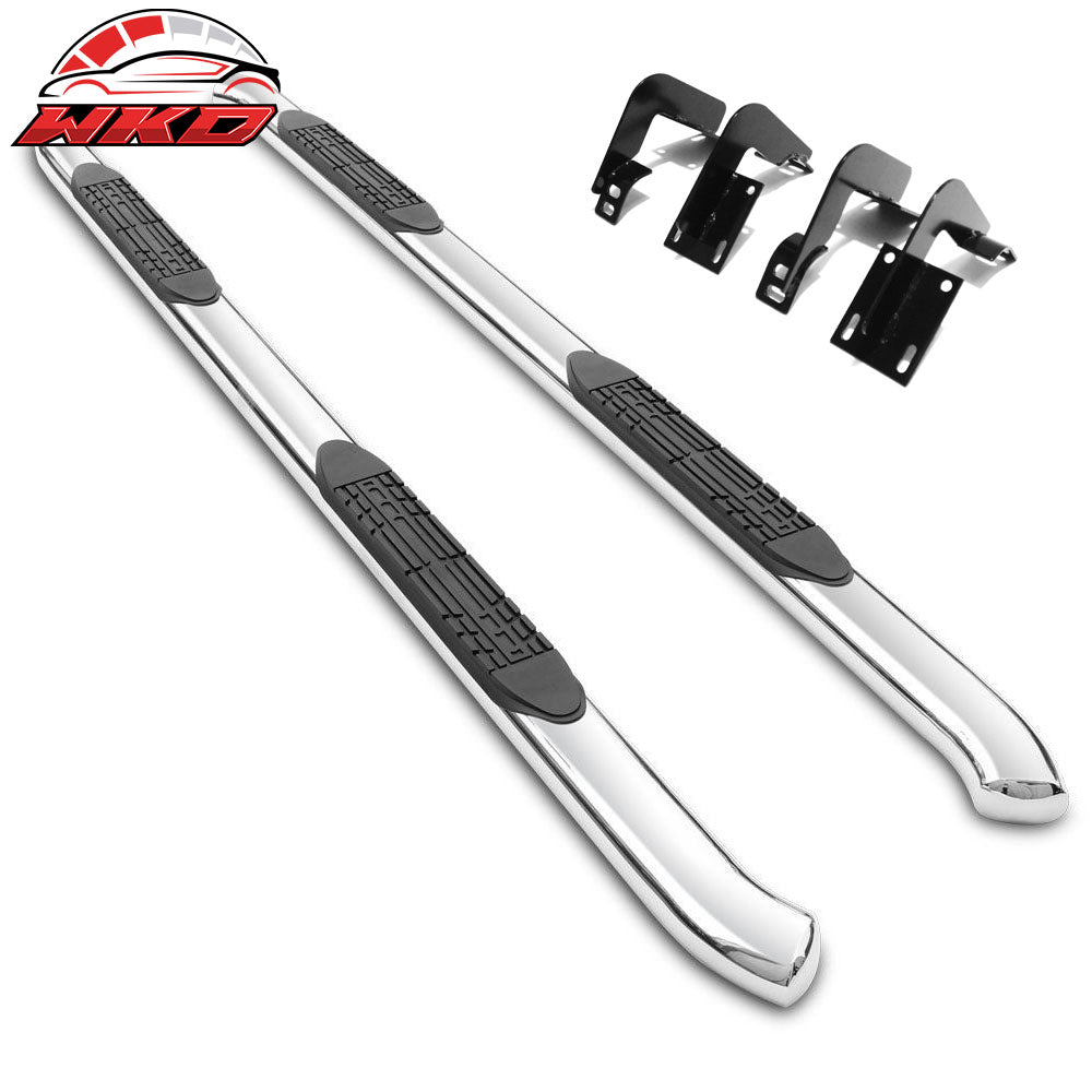 Fits 99-16 Ford F-250 Super Duty Super Cab 4" Oval Side Step Bars Running Boards