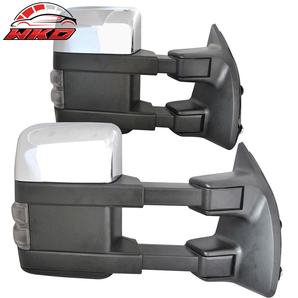 Fits 08-15 F250-F550 Super Duty Towing Mirrors Power Heated Signal Arrow Lamp