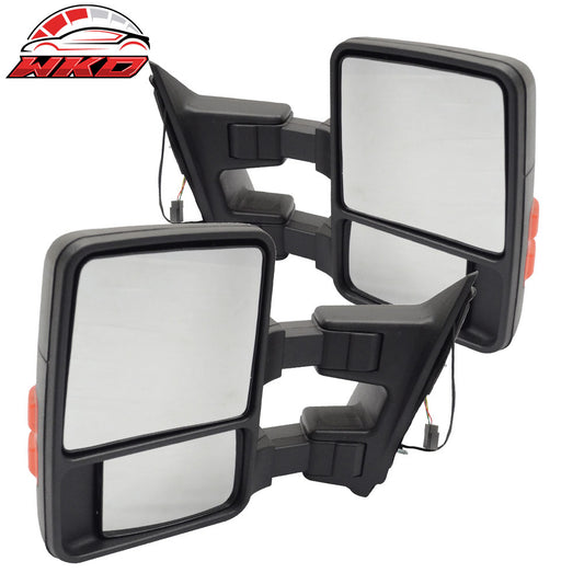 Wholesale 99-07 F250 Side View Towing Mirror Power Dual Arm Pair Non Heated