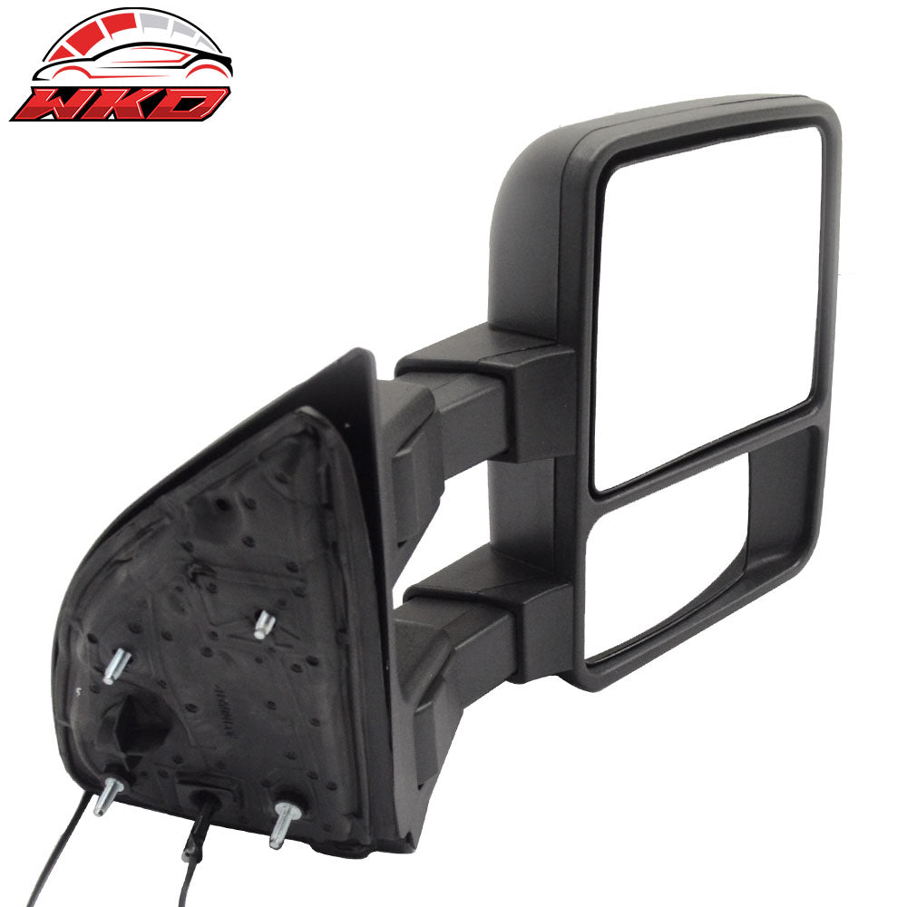 Fits 99-07 F250 Side View Towing Mirror Power Dual Arm Pair Non Heated