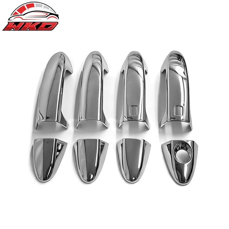 Wholesale 11-16 Ford Fiesta Chrome Door Handle Covers w/ 1 Key Hole; 2 Smart Keys