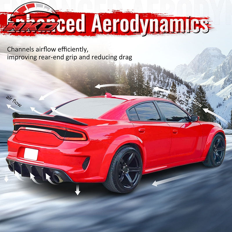 Wholesale 14-19 Ford Fiesta ST & ST Line IKON Style Rear Bumper Diffuser Gloss Black - Wikond Auto
