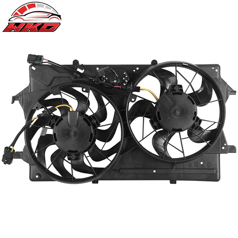 Fits 03-04 Ford Focus 2.0L DOHC Engine Radiator Dual Cooling Fan Assembly Kit
