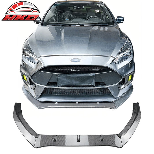 Wholesale 16-18 Ford Focus RS IKON Style Front Bumper Lip ABS Carbon Fiber Print 3PCS - Wikond Auto