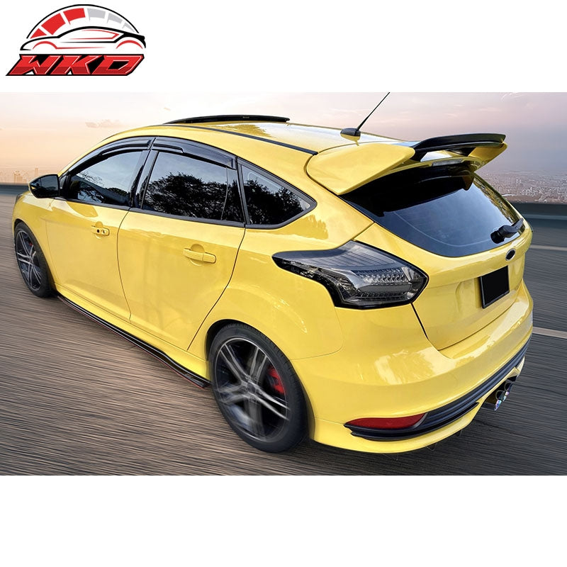 Fits 12-18 Ford Focus Mugen Style Window Visors Acrylic Sun Rain Guard Deflector