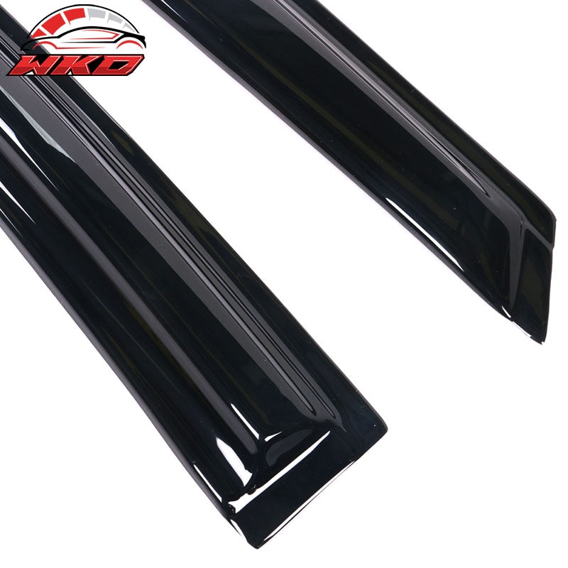 Fits 12-18 Ford Focus Mugen Style Window Visors Acrylic Sun Rain Guard Deflector