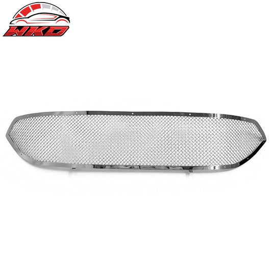 Wholesale For 13-15 Ford Fusion Chrome Mesh Style Front Upper Grille Grill Stainless Steel - Wikond Auto