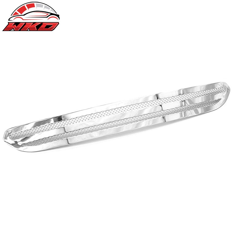Fits 2010-2012 Ford Fusion Front Bumper Hood Grille Cover Trim Chrome Mesh Style