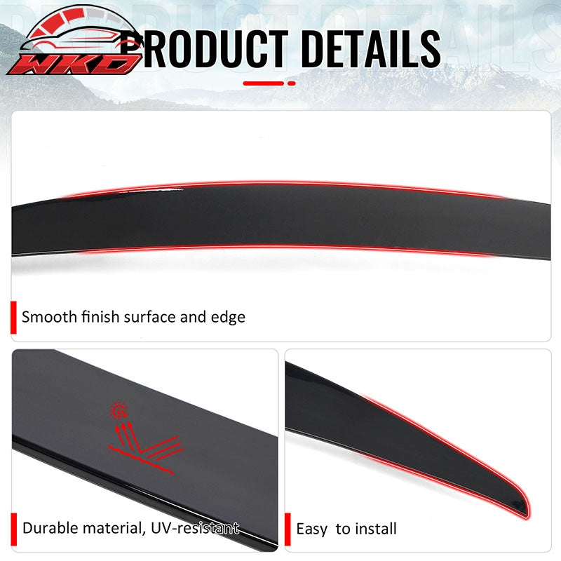 Fits 13-20 Ford Fusion Trunk Spoiler MP Style Rear Decklid Wing Gloss Black Lip