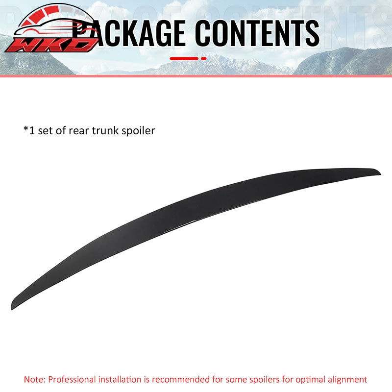 Fits 13-20 Ford Fusion Trunk Spoiler MP Style Rear Decklid Wing Gloss Black Lip