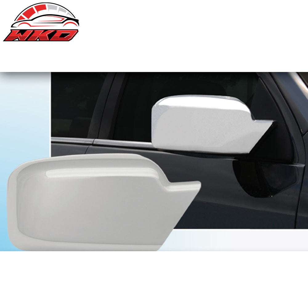 Fits 06-12 Ford Fusion MKZ 2PC Side Rearview Mirror Cover Cap Replacement Chrome
