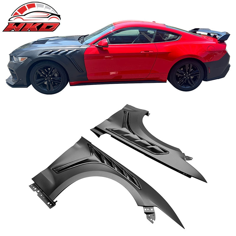 For 15-17 Ford Mustang Bumper Conversion + Fender + Hood + Diffuser +Side Skirts