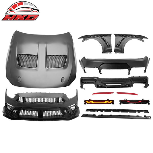 Wholesale For 15-17 Ford Mustang Bumper Conversions + Fender + Hood + Grille + Side Skirts - Wikond Auto
