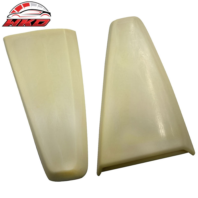 Fits 05-14 Ford Mustang Coupe 2DR Side Quarter Window Louvers Vent Unpainted 2PC