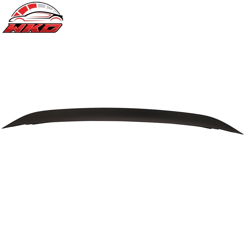 Fits 10-14 Ford Mustang D Style Rear Trunk Spoiler Wing Lip Unpainted Black ABS