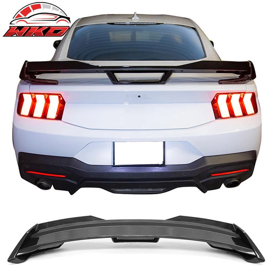 Wholesale 24-26 Ford Mustang Dark Horse HP Style Trunk Spoiler Carbon Fiber Print ABS
