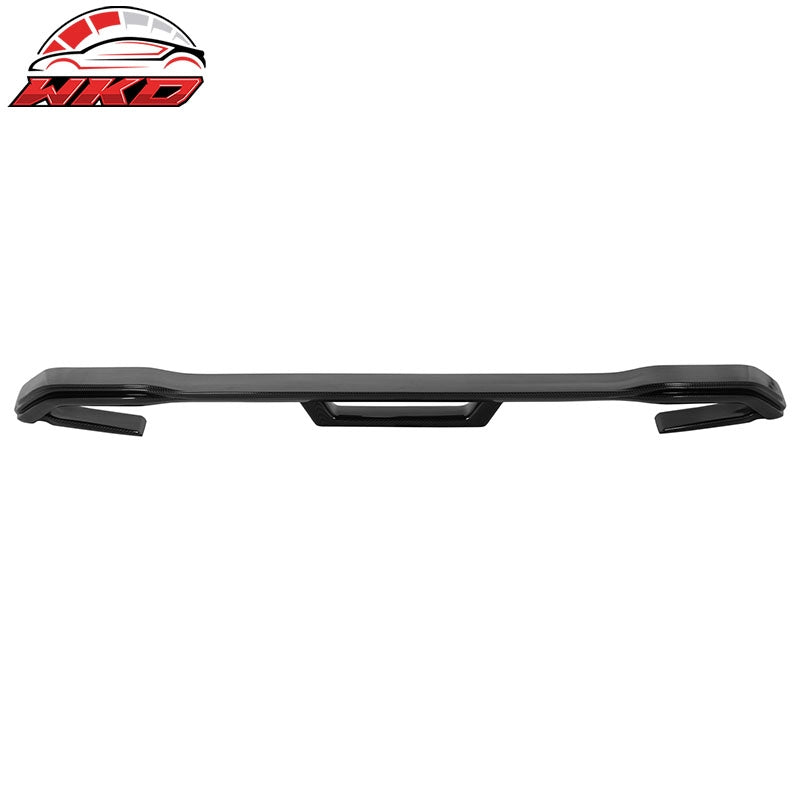 Fits 24-26 Ford Mustang Dark Horse Style Trunk Spoiler Carbon Fiber Print ABS