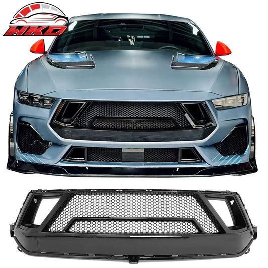 Wholesale 24-26 Ford Mustang EcoBoost/GT Grille Shelby Super Snake Style Gloss Black - Wikond Auto