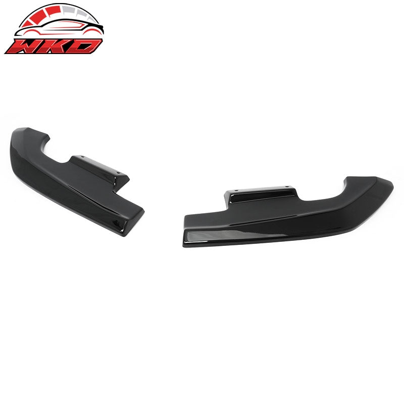 Fits 24-26 Ford Mustang Ecoboost& GT R Style Rear Bumper Aprons Gloss Black 2PCS